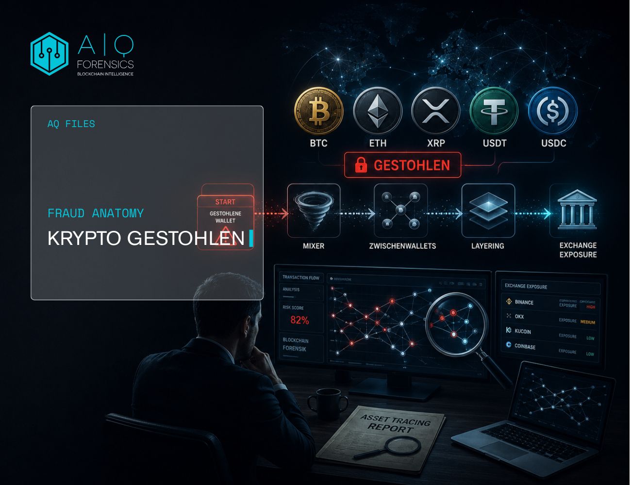Anatomie eines Betrugs mit gestohlenen Kryptowährungen